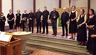 Der Kammerchor der Auenkirche bei einem Evensong